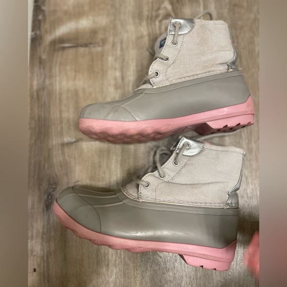 SPERRY Girl’s Port Duck Boots Link & Grey size 3M - Picture 8 of 9